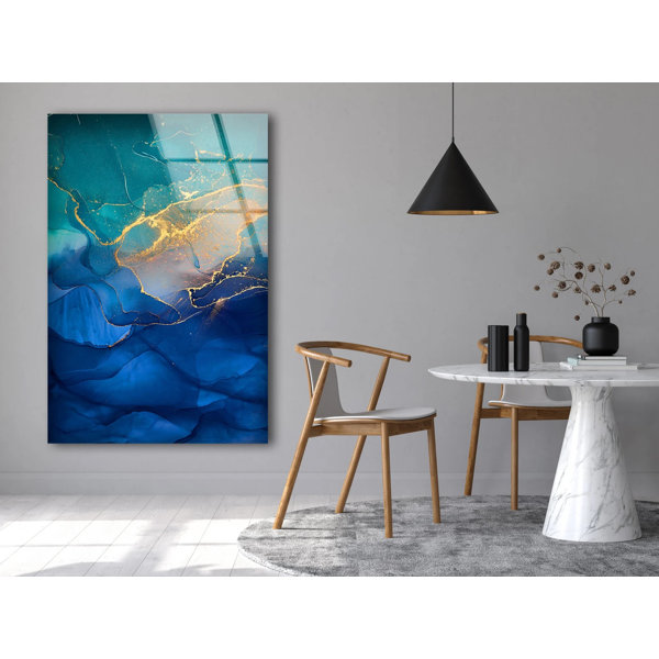 Couture Decorations Floating Fine Art Print On PlexiglassAlcohol Ink